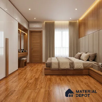 Wood Floor & Wall Tile TL 07505 4 ft x 0.65 ft Vitrified Matte Finish - 9 mm | 2-3 mm Spacer is Mandatory (Sample)
