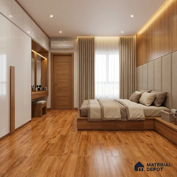 Wood Floor & Wall Tile TL 07505 4 ft x 0.65 ft Vitrified Matte Finish - 9 mm | 2-3 mm Spacer is Mandatory (Sample)