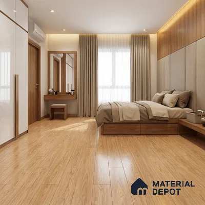 Wood Floor & Wall Tile TL 07506 4 ft x 0.65 ft Vitrified Matte Finish - 9 mm | 2-3 mm Spacer is Mandatory (Sample)