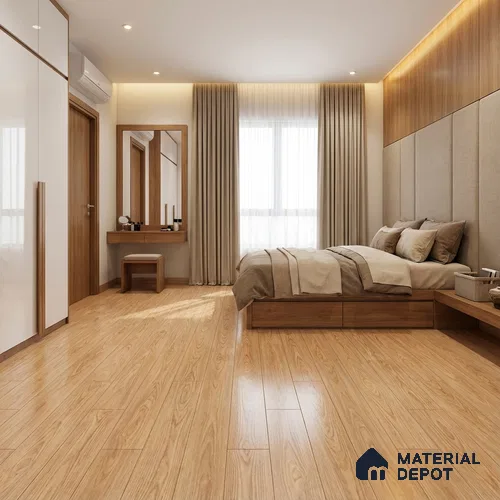 Wood Floor & Wall Tile TL 07506 4 ft x 0.65 ft Vitrified Matte Finish - 9 mm | 2-3 mm Spacer is Mandatory