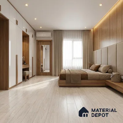 Wood Floor & Wall Tile TL 07508 4 ft x 0.65 ft Vitrified Matte Finish - 9 mm | 2-3 mm Spacer is Mandatory (Sample)