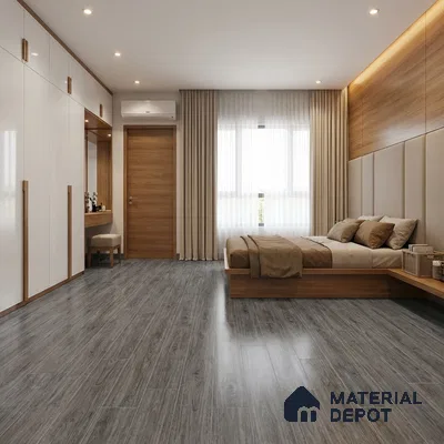 Wood Floor & Wall Tile TL 07508 B 4 ft x 0.65 ft Vitrified Matte Finish - 9 mm | 2-3 mm Spacer is Mandatory (Sample)