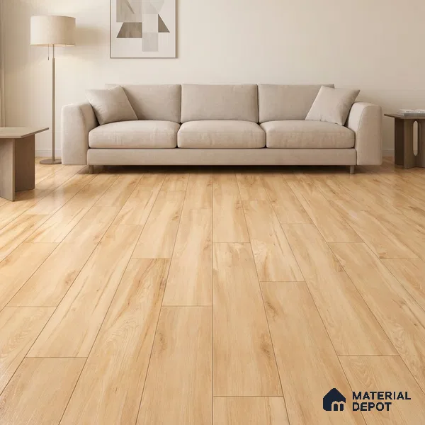 Wood Floor & Wall Tile TL 07509 4 ft x 0.65 ft Vitrified Matte Finish - 9 mm | 2-3 mm Spacer is Mandatory (Sample)