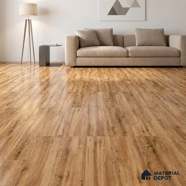 Wood Floor & Wall Tile TL 07510 4 ft x 0.65 ft Vitrified Matte Finish - 9 mm | 2-3 mm Spacer is Mandatory (Sample)