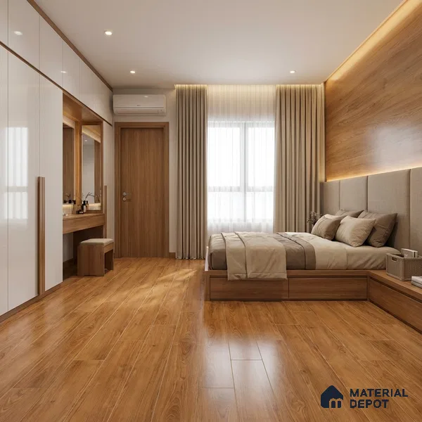 Wood Floor & Wall Tile TL 07511 4 ft x 0.65 ft Vitrified Matte Finish - 9 mm | 2-3 mm Spacer is Mandatory (Sample)