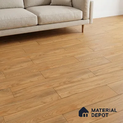 Wood Floor & Wall Tile TL 07512 4 ft x 0.65 ft Vitrified Matte Finish - 9 mm | 2-3 mm Spacer is Mandatory