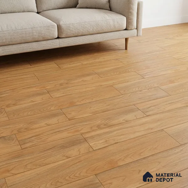 Wood Floor & Wall Tile TL 07512 4 ft x 0.65 ft Vitrified Matte Finish - 9 mm | 2-3 mm Spacer is Mandatory