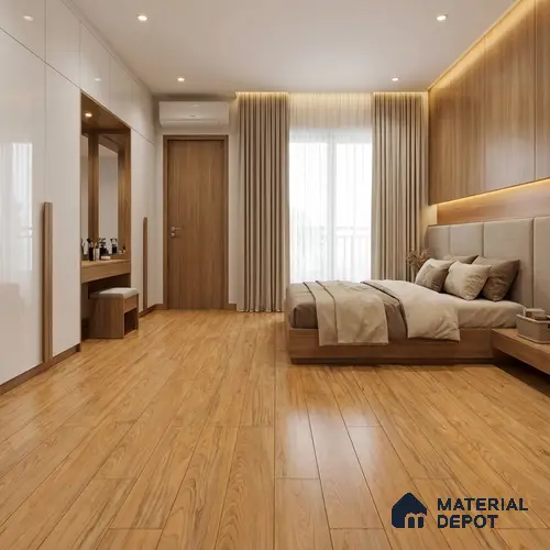 Wood Floor & Wall Tile TL 07512 4 ft x 0.65 ft Vitrified Matte Finish - 9 mm | 2-3 mm Spacer is Mandatory
