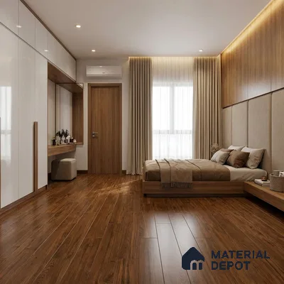 Wood Floor & Wall Tile TL 07512 B 4 ft x 0.65 ft Vitrified Matte Finish - 9 mm | 2-3 mm Spacer is Mandatory (Sample)