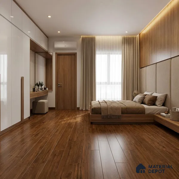 Wood Floor & Wall Tile TL 07512 B 4 ft x 0.65 ft Vitrified Matte Finish - 9 mm | 2-3 mm Spacer is Mandatory (Sample)