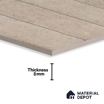 Beige Stone Wall Tile TL 07514  Dragface Crema 2 ft x 1 ft Ceramic Glossy Finish - 8 mm |  Suitable for Living Room, Bedroom, Bathroom
