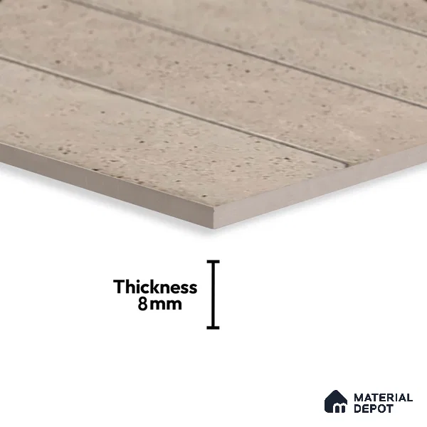 Beige Stone Wall Tile TL 07514  Dragface Crema 2 ft x 1 ft Ceramic Glossy Finish - 8 mm |  Suitable for Living Room, Bedroom, Bathroom