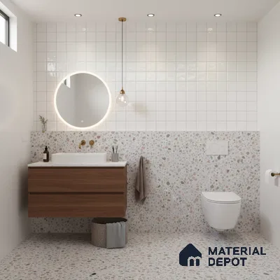 Faux Subway Wall Tile TL 07515  Plaid Biamco 2 ft x 1 ft Ceramic Glossy Finish - 8 mm | Suitable for Bathroom, Kitchen backsplash | Please Expect a Slight Variation of Pattern
