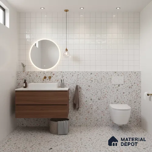 Faux Subway Wall Tile TL 07515  Plaid Biamco 2 ft x 1 ft Ceramic Glossy Finish - 8 mm | Suitable for Bathroom, Kitchen backsplash | Please Expect a Slight Variation of Pattern