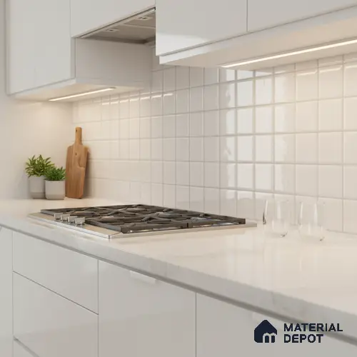 Faux Subway Wall Tile TL 07515 Plaid Biamco 2 ft x 1 ft Ceramic Glossy Finish - 8 mm | Suitable for Bathroom, Kitchen backsplash | Please Expect a Slight Variation of Pattern