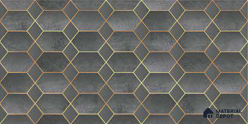 Highlighter Tiles Wall Tile TL 07517 B 4673-HL 2 ft x 1 ft Ceramic Glossy Finish - 9 mm | Suitable for Kitchen, Bathroom & Balcony Walls