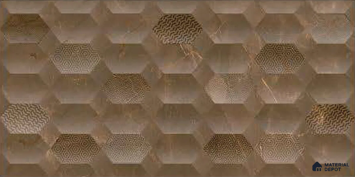 Highlighter Tiles Wall Tile TL 07518 B 4670-HL 2 2 ft x 1 ft Ceramic Glossy Finish - 9 mm | Suitable for Kitchen, Bathroom & Balcony Walls