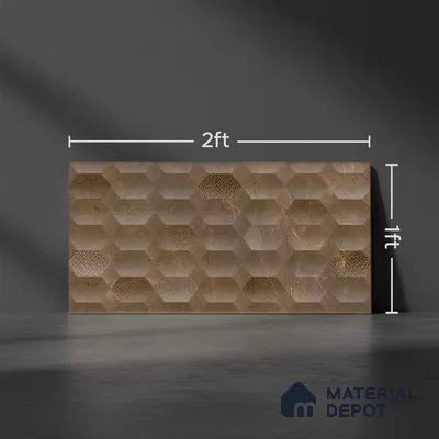 Highlighter Tiles Wall Tile TL 07518 B 4670-HL 2 2 ft x 1 ft Ceramic Glossy Finish - 9 mm | Suitable for Kitchen, Bathroom & Balcony Walls
