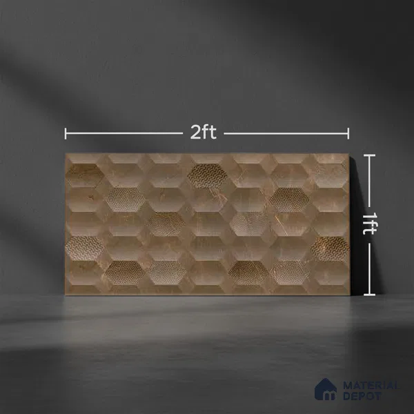 Highlighter Tiles Wall Tile TL 07518 B 4670-HL 2 2 ft x 1 ft Ceramic Glossy Finish - 9 mm | Suitable for Kitchen, Bathroom & Balcony Walls
