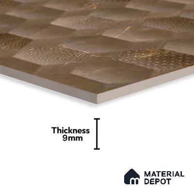 Highlighter Tiles Wall Tile TL 07518 B 4670-HL 2 2 ft x 1 ft Ceramic Glossy Finish - 9 mm | Suitable for Kitchen, Bathroom & Balcony Walls