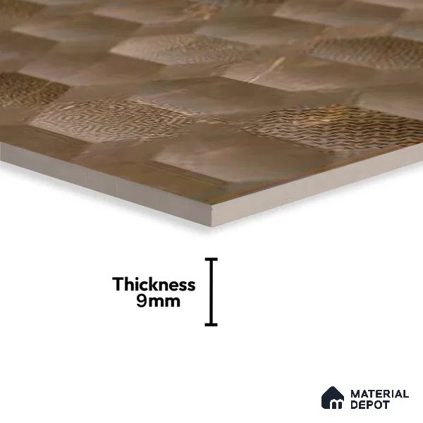 Highlighter Tiles Wall Tile TL 07518 B 4670-HL 2 2 ft x 1 ft Ceramic Glossy Finish - 9 mm | Suitable for Kitchen, Bathroom & Balcony Walls