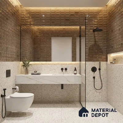 Highlighter Tiles Wall Tile TL 07518 B 4670-HL 2 2 ft x 1 ft Ceramic Glossy Finish - 9 mm | Suitable for Kitchen, Bathroom & Balcony Walls (Sample)