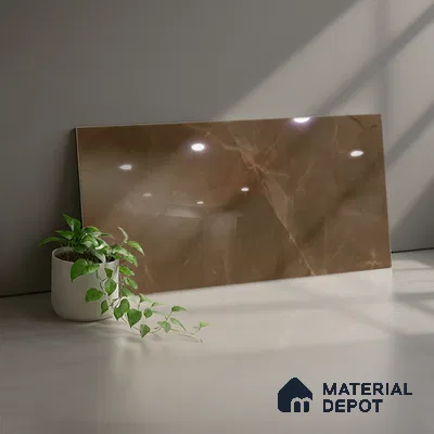 Marble Wall Tile TL 07518 C 4670-D 2 ft x 1 ft Ceramic Glossy Finish - 9 mm | Suitable for Kitchen, Bathroom & Balcony Walls