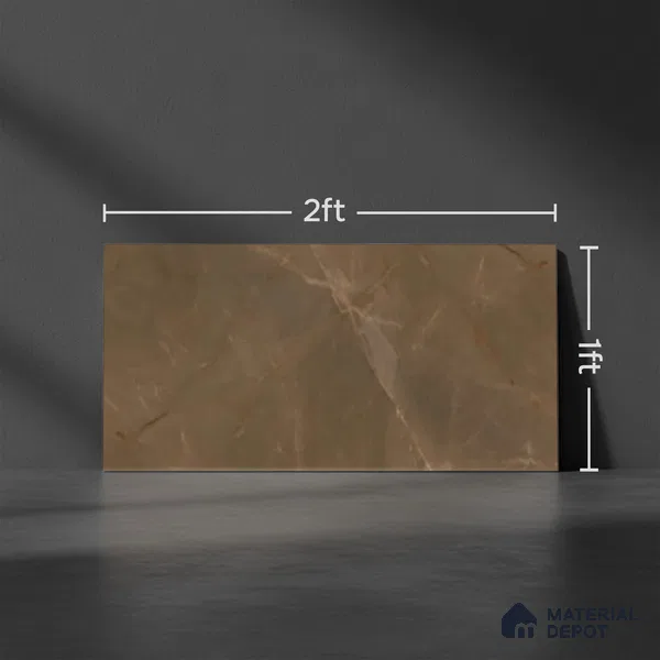 Marble Wall Tile TL 07518 C 4670-D 2 ft x 1 ft Ceramic Glossy Finish - 9 mm | Suitable for Kitchen, Bathroom & Balcony Walls