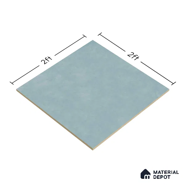 Cement Floor & Wall Tile TL 07520 Azzule Aqua 2 ft x 2 ft Matte Finish Vitrified Tile - 9 mm | Suitable For living Room, Bedroom, Bathroom | Random Designs