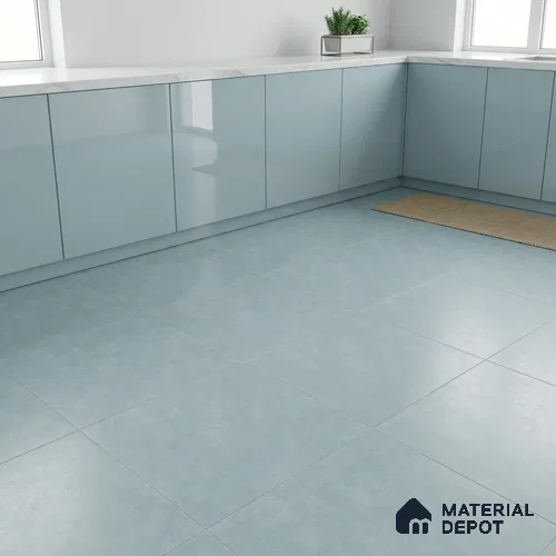 Cement Floor & Wall Tile TL 07520 Azzule Aqua 2 ft x 2 ft Matte Finish Vitrified Tile - 9 mm | Suitable For living Room, Bedroom, Bathroom