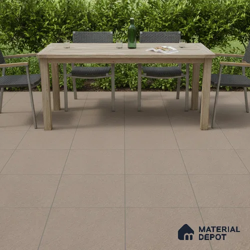 Stone Floor Tile TL 07521 B Signature Amber 16 x 16 inch Texture Finish Vitrified Tile - 12 mm | Suitable for Parking, Outdoor & Bathroom | Pattern Alignment May Vary | 2-3 mm Spacer is Mandatory