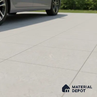 Cement Floor Tile TL 07521 C Siignature Silver 16 x 16 inch Texture Finish Vitrified Tile - 12 mm | Suitable for Parking, Outdoor & Bathroom | Pattern Alignment May Vary | 2-3 mm Spacer is Mandatory (Sample)