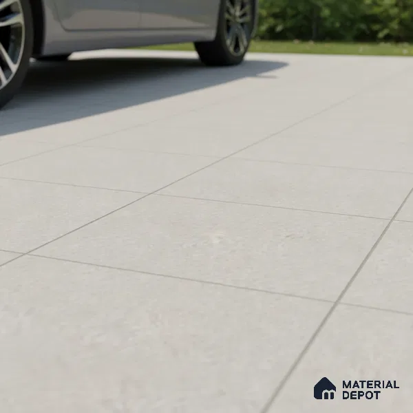 Cement Floor Tile TL 07521 C Siignature Silver 16 x 16 inch Texture Finish Vitrified Tile - 12 mm | Suitable for Parking, Outdoor & Bathroom | Pattern Alignment May Vary | 2-3 mm Spacer is Mandatory (Sample)