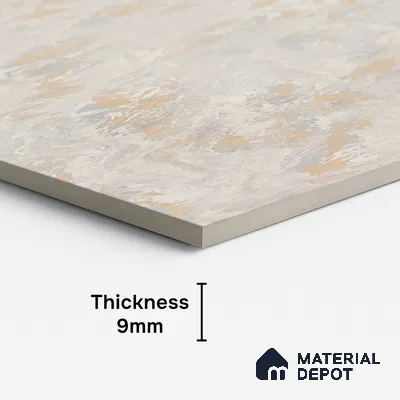 Marble Double Charge Onyx Wall & Floor Tile TL 07522 Warm White 4 ft x 2 ft Glossy Finish Vitrified Tile - 9 mm | Suitable For Living Room, Bedroom, Dining