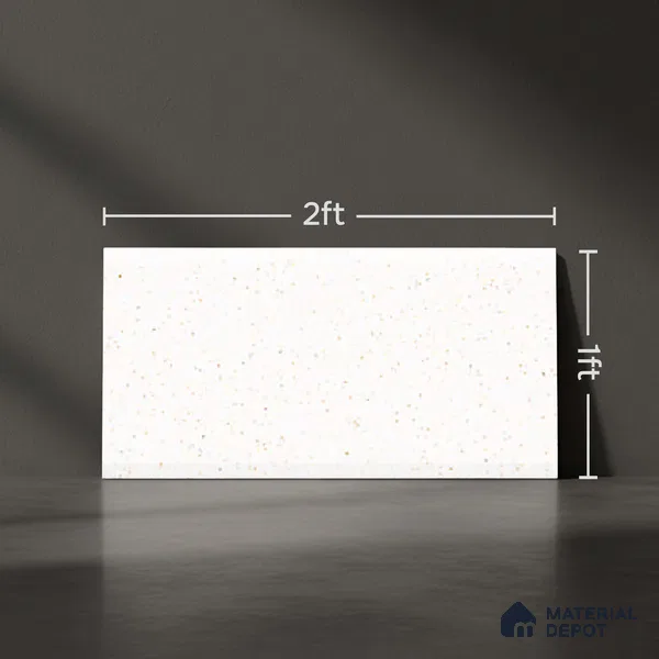 Cream Marble Wall Tile TL 07523 Lustra 3032 Tab L 2 ft x 1 ft Ceramic Glossy Finish - 9 mm | | Suitable for Living Room, Bedroom, Bathroom