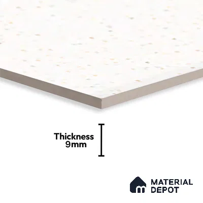 Cream Marble Wall Tile TL 07523 Lustra 3032 Tab L 2 ft x 1 ft Ceramic Glossy Finish - 9 mm |  | Suitable for Living Room, Bedroom, Bathroom