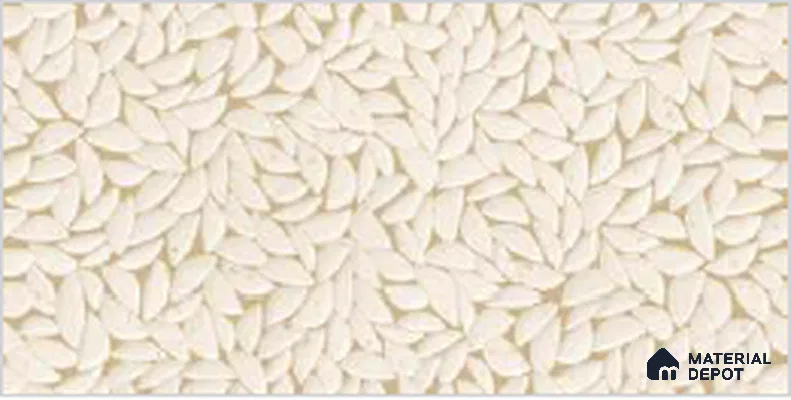 Beige Highlighter Wall Tile TL 07524 B Lustra Terrazzo Willow Decor 2 ft x 1 ft Ceramic Carving Satin Finish - 9 mm | Suitable For Kitchen Backsplash, Bathroom & Basin Accent