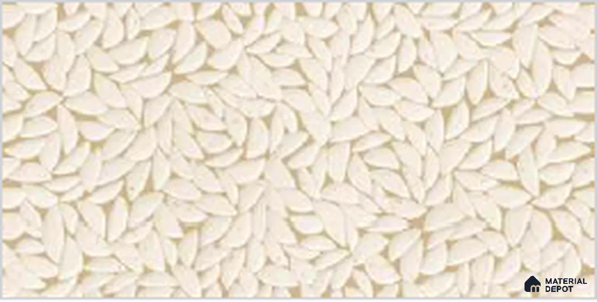 Beige Highlighter Wall Tile TL 07524 B Lustra Terrazzo Willow Decor 2 ft x 1 ft Ceramic Carving Satin Finish - 9 mm | Suitable For Kitchen Backsplash, Bathroom & Basin Accent