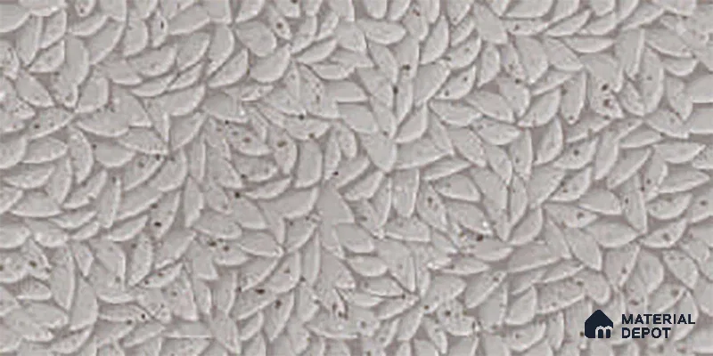 Grey Highlighter Wall Tile TL 07524 G Lustra Terrazzo Grey Decor 2 ft x 1 ft Ceramic Carving Satin Finish - 9 mm | Suitable For Kitchen Backsplash, Bathroom & Basin Accent