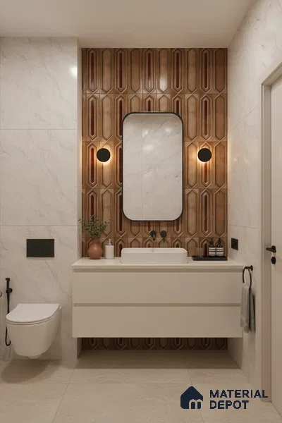 Faux Subway Wall Tile TL 07525 C 12 inch x 12 inch Ceramic Glossy Finish - 9.5 mm | Suitable for Accent / Feature Walls, Bathroom, Kitchen Wall & Backsplashes | Please Expect a Slight Variation of Pattern