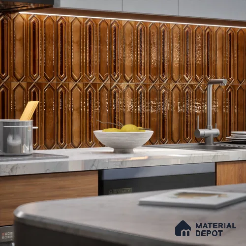 Faux Subway Wall Tile TL 07525 C   12 inch x 12 inch Ceramic Glossy Finish - 9.5 mm | Suitable for Accent / Feature Walls, Bathroom, Kitchen Wall & Backsplashes | Please Expect a Slight Variation of Pattern