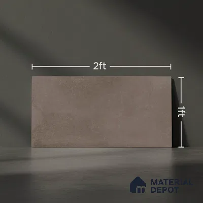 Cement Look Glossy Finish Grey Ceramic Wall Tile | TL 07528 D 2 ft x 1 ft - 9 mm | Suitable For Kitchen & Bathroom