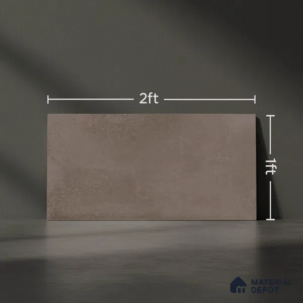 Cement Look Glossy Finish Grey Ceramic Wall Tile | TL 07528 D 2 ft x 1 ft - 9 mm | Suitable For Kitchen & Bathroom