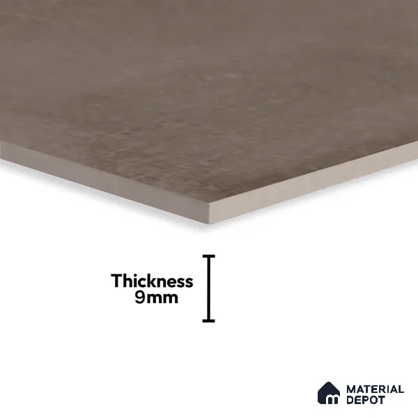 Cement Look Glossy Finish Grey Ceramic Wall Tile | TL 07528 D 2 ft x 1 ft - 9 mm | Suitable For Kitchen & Bathroom