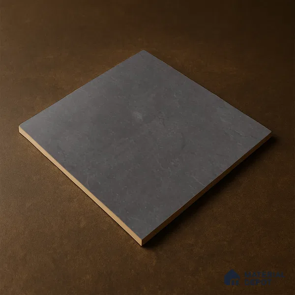 Stone Floor Tile TL 07533 B Gliter Nero 16 x 16 inch Texture Finish Vitrified Tile - 12 mm | Suitable for Parking, Outdoor & Bathroom | Pattern Alignment May Vary | 2-3 mm Spacer is Mandatory