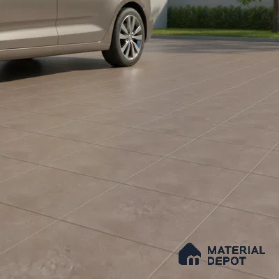Stone Floor Tile TL 07533 D Glitter Brown 16 x 16 inch Texture Finish Vitrified Tile - 12 mm | Suitable for Parking, Outdoor & Bathroom | Pattern Alignment May Vary | 2-3 mm Spacer is Mandatory (Sample)