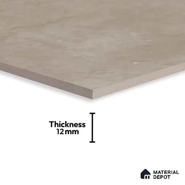 Stone Floor Tile TL 07533 E Glitter Cement 16 x 16 inch Texture Finish Vitrified Tile - 12 mm | Suitable for Parking, Outdoor & Bathroom | Pattern Alignment May Vary | 2-3 mm Spacer is Mandatory