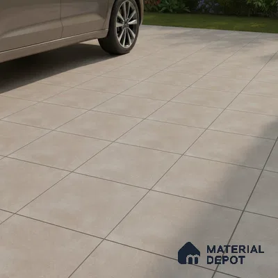 Stone Floor Tile TL 07533 E Glitter Cement 16 x 16 inch Texture Finish Vitrified Tile - 12 mm | Suitable for Parking, Outdoor & Bathroom | Pattern Alignment May Vary | 2-3 mm Spacer is Mandatory (Sample)