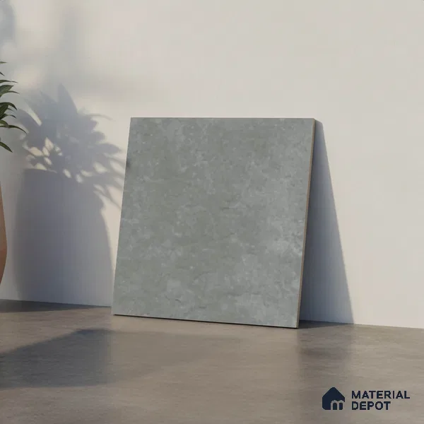 Stone Floor Tile TL 07533 F Glitter Green 16 x 16 inch Texture Finish Vitrified Tile - 12 mm | Suitable for Parking, Outdoor & Bathroom | Pattern Alignment May Vary | 2-3 mm Spacer is Mandatory