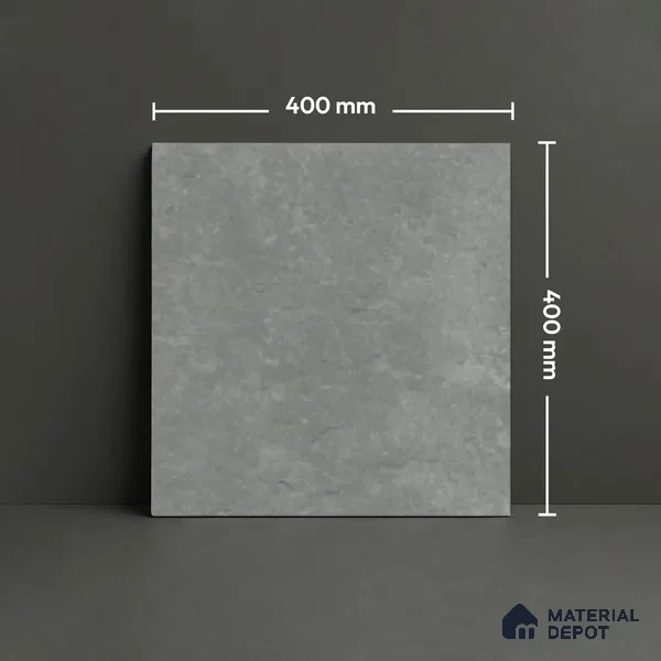 Stone Floor Tile TL 07533 F Glitter Green 16 x 16 inch Texture Finish Vitrified Tile - 12 mm | Suitable for Parking, Outdoor & Bathroom | Pattern Alignment May Vary | 2-3 mm Spacer is Mandatory
